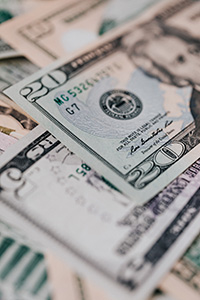 Pic of american dollars in multiple denominations to demonstrate the importance of budget